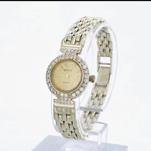 14k Gold and Diamond Genève Watch